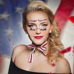 4th of July Patriotic Face Tattoo Stickers