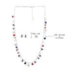 Patriotic American Flag Jewelry Set for Women
