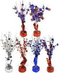 6 Patriotic Balloon Weight Centerpieces - 12