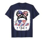 USA Flag Patriotic T-Shirt for Women & Kids