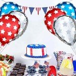 Patriotic Star Balloons - 4th of July Set