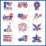 30 Pcs Red, White, and Blue Hanging Decorations