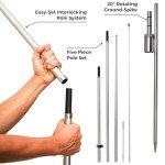 12-Foot Feather Flag Pole Kit for Business Promotion