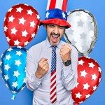 Patriotic Star Balloons - 4th of July Set