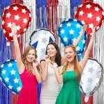 Patriotic Star Balloons - 4th of July Set
