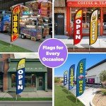 12-Foot Feather Flag Pole Kit for Business Promotion