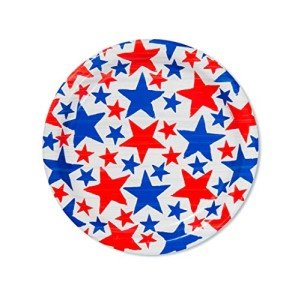 Memorial Day Paper Dessert Plates - 36 Count