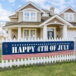 Patriotic 4th of July Large Yard Banner
