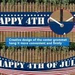 Patriotic 4th of July Large Yard Banner