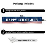 Patriotic 4th of July Large Yard Banner