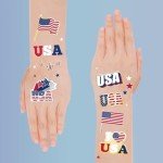 Patriotic 4th of July Party Tattoos and Decor