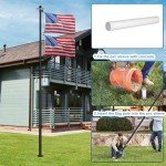 Heavy Duty 25 FT Flag Pole with Solar Light