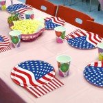 96-Pc 4th of July Patriotic Party Tableware Set