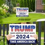 Trump 2024 Double-Sided Yard Sign – Patriotic Vibes