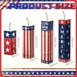 4th of July Rustic Patriotic Tray Decor Set