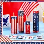 4th of July Rustic Patriotic Tray Decor Set