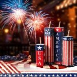 4th of July Rustic Patriotic Tray Decor Set