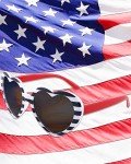American Flag Oversized Sunglasses for Women