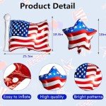 16 Patriotic Independence Day Foil Balloons