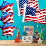 16 Patriotic Independence Day Foil Balloons