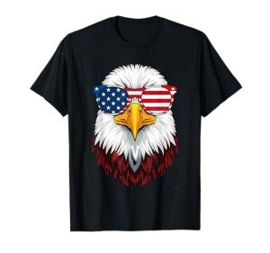 Patriotic Eagle American Flag T-Shirt for Men