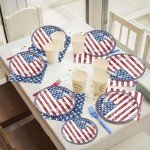American Flag Party Tableware Set for 50 Guests