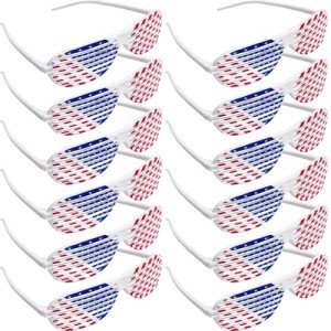 12 Pairs of Patriotic American Flag Sunglasses