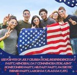 12 Pairs of Patriotic American Flag Sunglasses