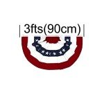 American Pleated Fan Flag Set - 8 Pack