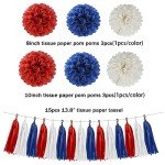 Patriotic Party Decor - 23pc Red, White, Blue Set