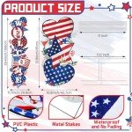 Patriotic 4th of July Yard Signs Set