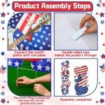 Patriotic 4th of July Yard Signs Set