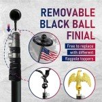 20FT Heavy Duty Telescopic Flag Pole Kit