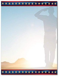 Home of the Brave Patriotic Stationery Paper Pack