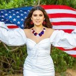 4th of July Flower Petal Jewelry Set