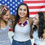 4th of July Flower Petal Jewelry Set