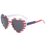 Patriotic American Flag Heart Sunglasses for July 4th
