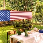 Large 4th of July American Flag Banner