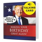 Talking Trump Birthday Card - Presidential Theme