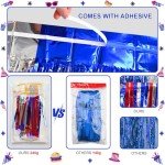 Patriotic Foil Fringe Backdrop Curtains - 2 Packs