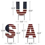 USA Yard Stakes - Patriotic Garden Decor 16