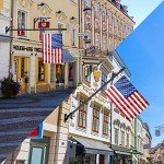 Adjustable 6FT Metal Flag Pole Kit with Bracket