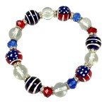 USA Flag Patriotic Bracelet for Women