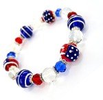 USA Flag Patriotic Bracelet for Women