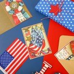 36 Retro Patriotic Greeting Cards for 4th of July