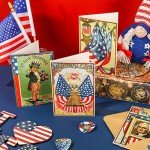 36 Retro Patriotic Greeting Cards for 4th of July
