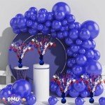 12 Pack Red, White & Blue Star-Burst Balloon Weights