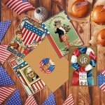 36 Retro Patriotic Greeting Cards for 4th of July
