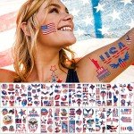 20 Patriotic Temporary Tattoos for 4th of July