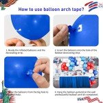 Patriotic Red, White, and Blue Balloon Garland Kit